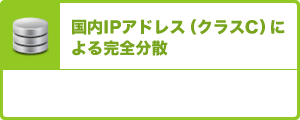 国内IPアドレス（クラスC）による完全分散